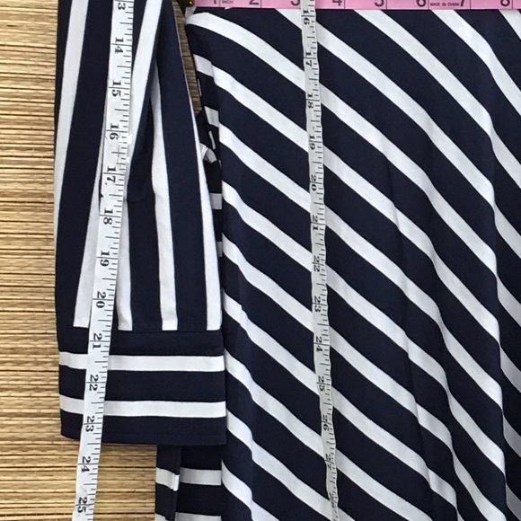 BODEN Marcia Stripe Jersey Shirt Dress, Navy /Ivory Size 10P - Picture 15 of 15